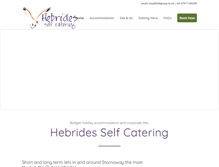 Tablet Screenshot of hebrides-selfcatering.co.uk